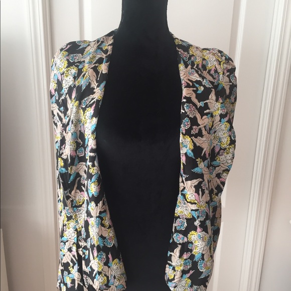 Sonia by Sonia Rykiel Angel Print Windbreaker Jacket - Picture 2 of 6